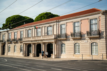 Royal Carrages at the old Building of the Museu National dos coches in the old Royal Riding Hall  in...