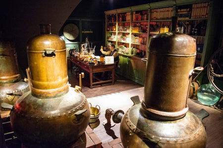 the Museu da Cerveja or Beer Museum at the Parca do Comercio in Baixa in the City of Lisbon in...