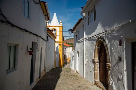the Capela da Misericordia in the old Town of Alegrete in Alentejo in Portugal.  Portugal, Alegrete,...