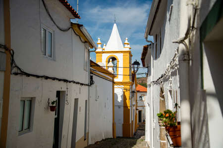 the Capela da Misericordia in the old Town of Alegrete in Alentejo in Portugal.  Portugal, Alegrete, October, 2021のeditorial素材