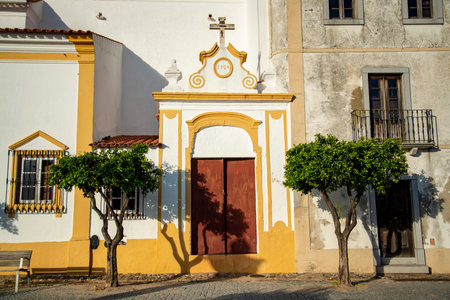 the Church Misericordia in the Town and Castle of Avis in Alentejo in Portugal.  Portugal, Avis,...