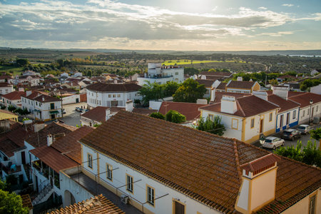a view of the Town of Avis in Alentejo in Portugal.  Portugal, Avis, October, 2021