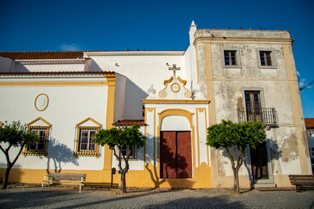 the Church Misericordia in the Town and Castle of Avis in Alentejo in Portugal.  Portugal, Avis,...