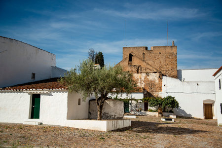 the Castelo de Ouguela in the Village of Ouguela in Alentejo in Portugal.  Portugal, Ouguela,...