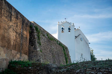 the Castelo de Ouguela in the Village of Ouguela in Alentejo in Portugal.  Portugal, Ouguela, October, 2021のeditorial素材