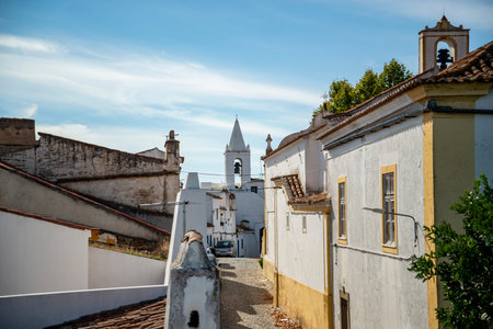 the Gate at the Parca Dom Dinis in the Town of  Redondo in Alentejo in Portugal.  Portugal, Redondo, October, 2021のeditorial素材