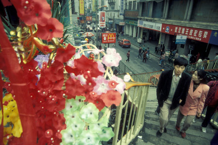 the city centre in the City of Wuhan in the Province of Hubei in China.  China, Wuhan, November,...