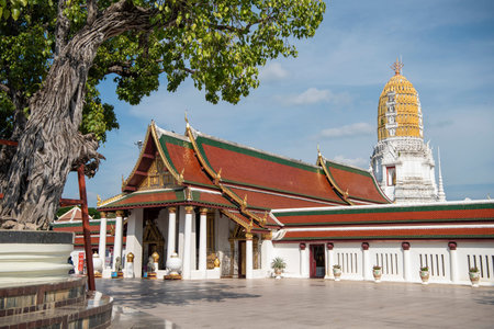 Chedi of Wat Phra Si Rattana Mahathat in the city of Phitsanulok in Thailand. Thailand, Phitsanulok,...