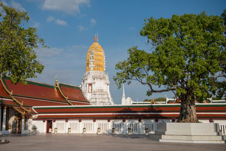 Chedi of Wat Phra Si Rattana Mahathat in the city of Phitsanulok in Thailand. Thailand, Phitsanulok,...