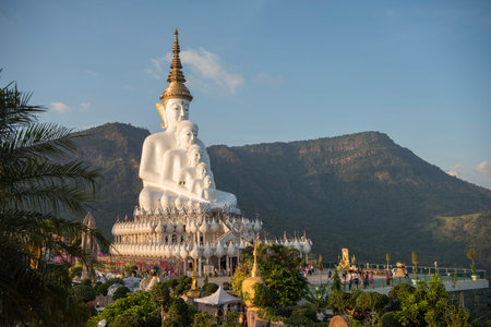 Wat Phra That Pha Sorn Kaew in Khao Kho Mountains of Phetchabun Province in Thailand. Thailand,...