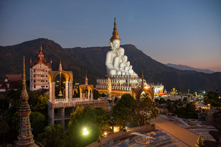 Wat Phra That Pha Sorn Kaew in Khao Kho Mountains of Phetchabun Province in Thailand. Thailand,...