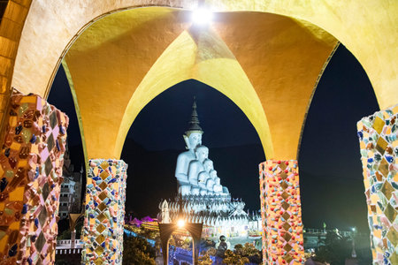 Wat Phra That Pha Sorn Kaew in Khao Kho Mountains of Phetchabun Province in Thailand. Thailand,...
