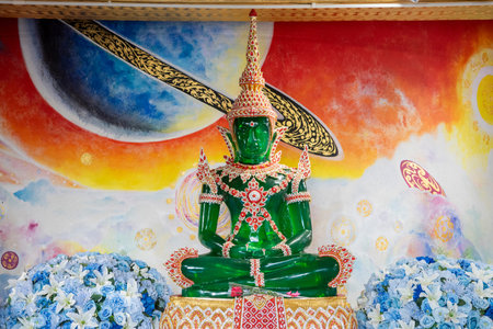 Inside the Chedi of Wat Pha Sorn Kaew in Khao Kho Mountains of Phetchabun Province in Thailand. Thailand, Phetchabun, December, 3, 2024のeditorial素材