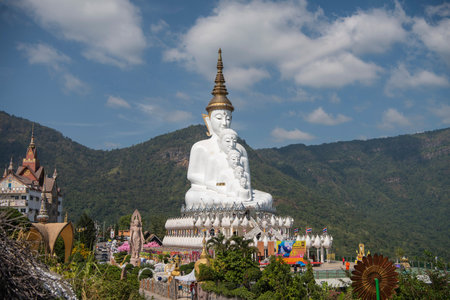 Wat Phra That Pha Sorn Kaew in Khao Kho Mountains of Phetchabun Province in Thailand. Thailand,...