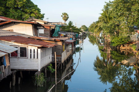Prem Prachakon River in Don Mueang in the city of Bangkok in Thailand, Thailand, Don Mueang,...
