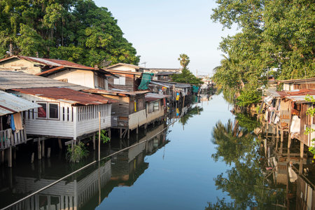 Prem Prachakon River in Don Mueang in the city of Bangkok in Thailand, Thailand, Don Mueang,...