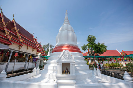 Wat Sao Thong Thong on Ko Kret Island in City of Pak Kret in Nonthaburi Province in Thailand....