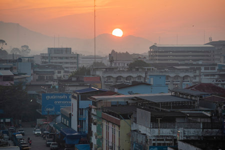 a view at Star Night Bazaar aerea in the City and Province of Rayong in Thailand, Thailand, Rayong, October, 24, 2024のeditorial素材