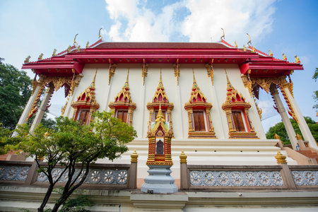 Wat Khot Thimtharam in Rayong City in the Province of Rayong in Thailand, Thailand, Rayong, October, 25, 2024のeditorial素材