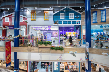 Shops and store at the Central Marina Shopping in city of Pattaya of Province of Chonburi in...