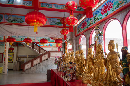 Sawang Boribun Dhammasathan Foundation and Poi Sian Jow Shrine in Naklua City near Pattaya City and...