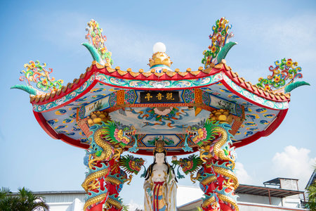 Sawang Boribun Dhammasathan Foundation and Poi Sian Jow Shrine in Naklua City near Pattaya City and...