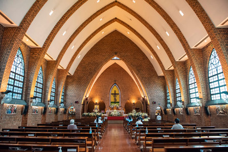 the Saint Louis Catholic Church in Sathon in the city of Bangkok in Thailand. Thailand, Bangkok,...