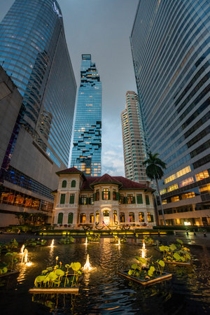 The House on Sathorn in front of King Power Mahanakhon Tower Building in the city of Bangkok in...