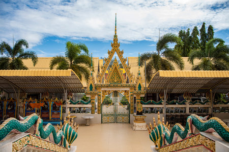 the Wat Pak Saeng in the Village Pak Saeng in Province of Ubon Ratchathani in Isan of Thailand....