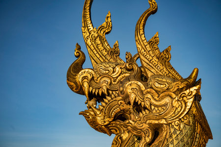 Wat Sirindhorn Wararam Phu Prao Temple near the Town of Khong Chiam in Province of Ubon Ratchathani...