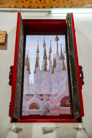 The Wat Phong Sunan in City of Phrae and Province of Phrae in North Thailand. Thailand, Phrae,...