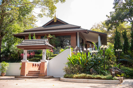 Phu Fa Pattana Palace near Ba Klua Town in Province of Nan in North Thailand. Thailand, Pua, November, 20, 2024.のeditorial素材