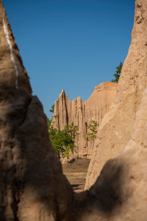 The Landscape of Sao Din Na Noi National Park in the Province of Nan in North Thailand. Thailand, Nan, November, 22, 2024.のeditorial素材