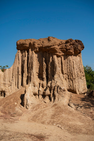 The Landscape of Sao Din Na Noi National Park in the Province of Nan in North Thailand. Thailand, Nan, November, 22, 2024.のeditorial素材