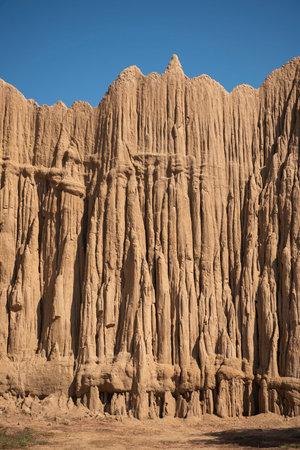 The Landscape of Sao Din Na Noi National Park in the Province of Nan in North Thailand. Thailand, Nan, November, 22, 2024.のeditorial素材