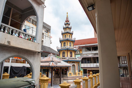 Wat Kuson Samakhon in China Town in City of Bangkok in Thailand. Thailand, Bangkok, November, 5,...