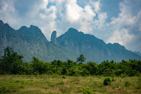 the Landscape near the Khao Siwa Water Cave in the Province of Sa Kaeo in Thailand. Thailand, Sa Kaeo, November, 12, 2025のeditorial素材