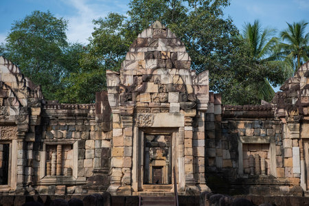 The Khmer Temple Ruins of Prasat Sdok Kok Thom in the Province of Sa Kaeo in Thailand. Thailand, Sa Kaeo, November, 13, 2025のeditorial素材