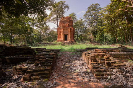 The Prasat Khao Lon in the Province of Sa Kaeo in Thailand. Thailand, Sa Kaeo, November, 13, 2025