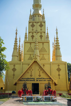 Wat Sai Mai Wanaram in Aranyaptathet in the Province of Sa Kaeo in Thailand. Thailand, Sa Kaeo, November, 14, 2025のeditorial素材