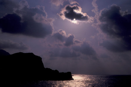 the landscape near Hualien on the eastcoast on the Pacific Ocean on Taiwan of East Aasia. Taiwan, Taipei, May, 2001のeditorial素材