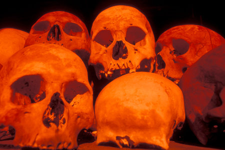 ONLY EDITORIAL AND FOR HISTORICAL STORYS USE ONLY- the museum of the killing fields of the red Khmer...