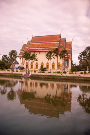 the Wat Klang in the city centre of Buriram in the province of Buri Ram in Isan in Northeast thailand.  Thailand, Buriram, November, 2017のeditorial素材