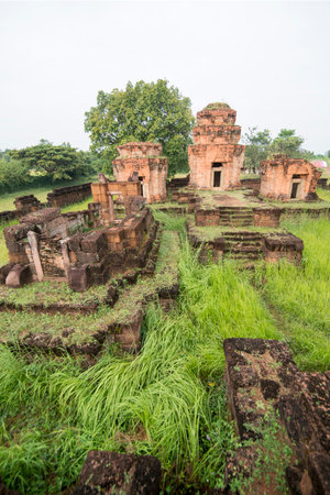 the Prasat Nong Hong south of the city of Buriram in the province of Buri Ram in Isan in Northeast...