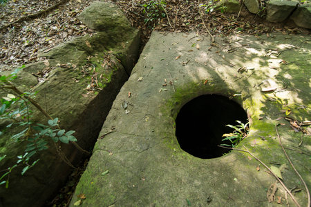 the ancient Quarry of khmer at the town of Ban Kruat at south of the city of Buriram in the province...