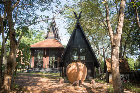 the Baandam Museum in the village of Muang in the north of the city Chiang Rai in North Thailand.のeditorial素材