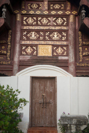 The Wat Prathat Lampang Luang near of the city of Lampang in North Thailand.