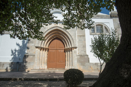 the church igreja Santa Maria do Castelo in the old town of Tavira at the east Algarve in the south...