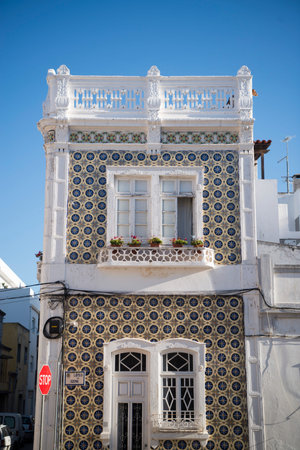 the Old Town of Olhao at the east Algarve in the south of Portugal in Europe.
