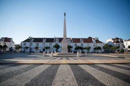 the parca do Marques de Pombal at the old Town of Vila Real de Santo Antonio at the east Algarve in...